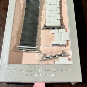 Michele Set of 2 Apple Watch® Silicone Bracelet Bands